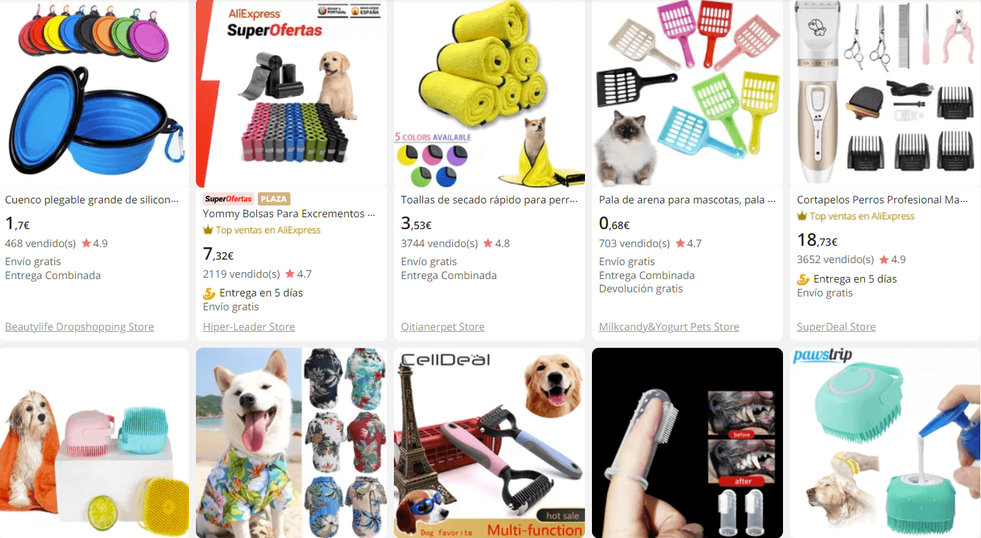 productos dropshipping mascotas